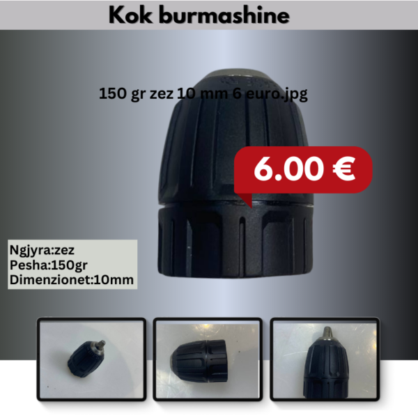 Kok burmashine 150 gr zez 10 mm