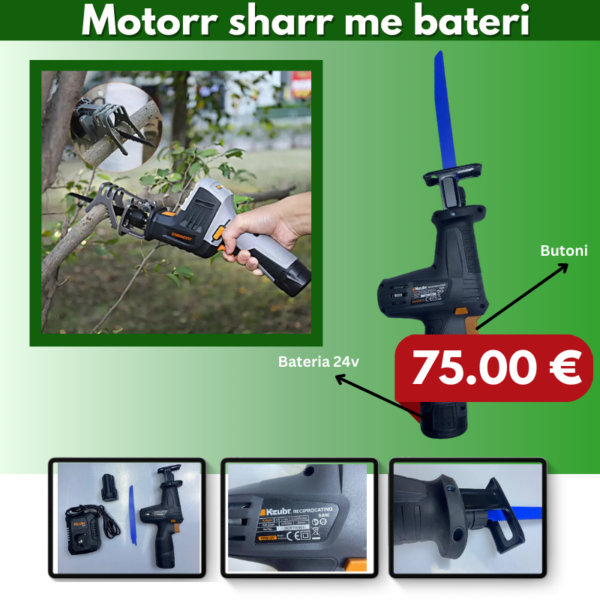 Motorr sharr me bataeri 24v