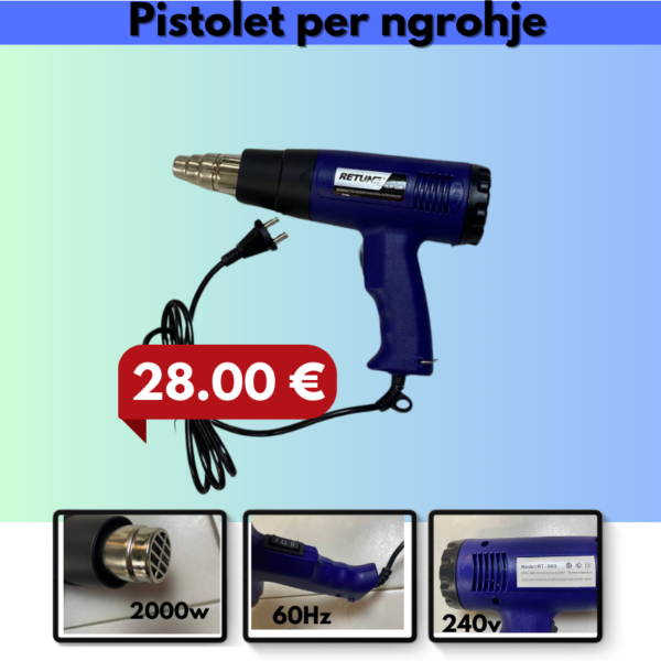 Pistolet per ngrohje 240v 60Hz 2000w