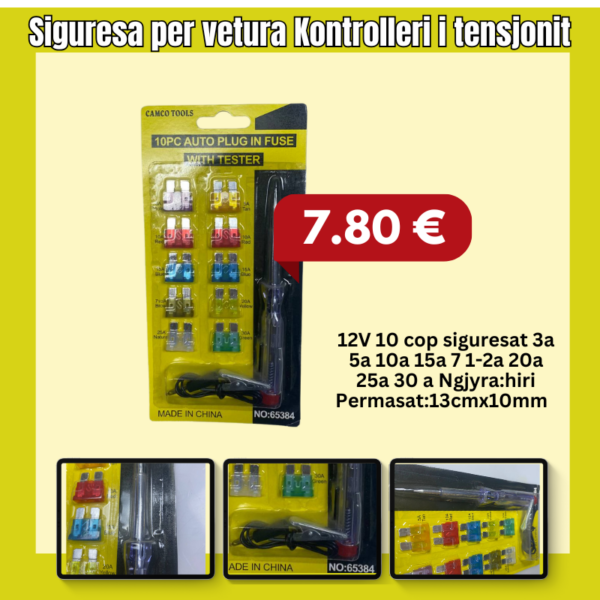 Siguresa per vetura+Kontrolleri i tensjonit