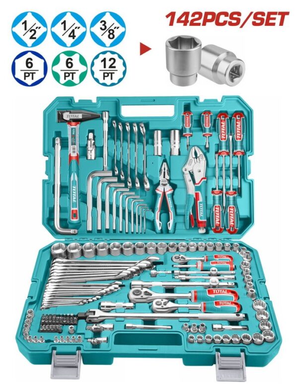 TOTAL Set Mjetesh Kombinimi 142 copë (THKTHP21426)