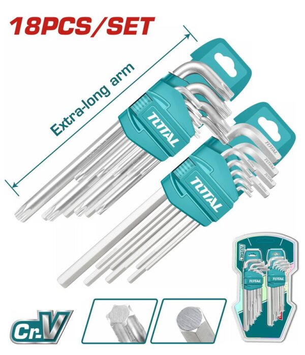 Set Imbulsa HEX dhe TORX TOTAL 18 copë (THT106KT0181)