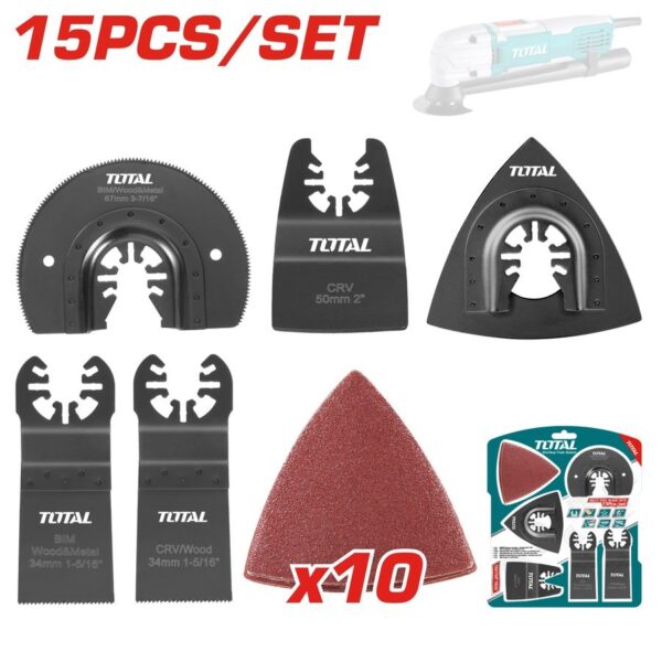 Set tehesh për mjet shumëfunksional TOTAL, 15 copë, për modelin TS3006 (TAKTMT1502)