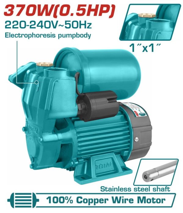 Pompë periferike automatikisht vetë-primuese TOTAL 370W (TWP93706)