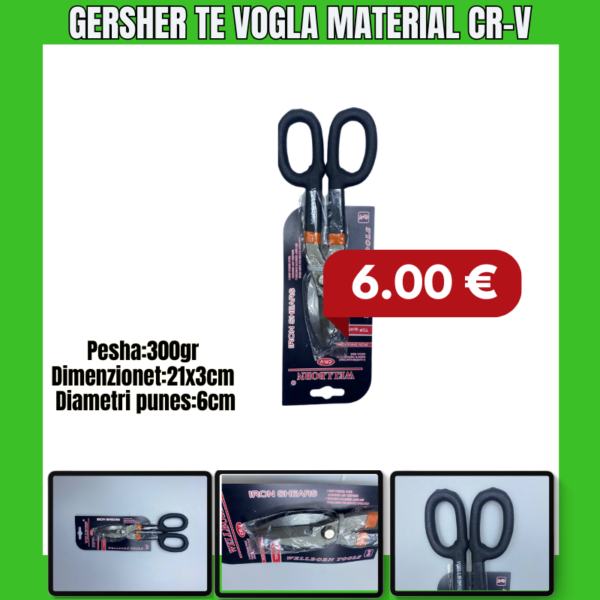 Gersher te vogla material Cr-V