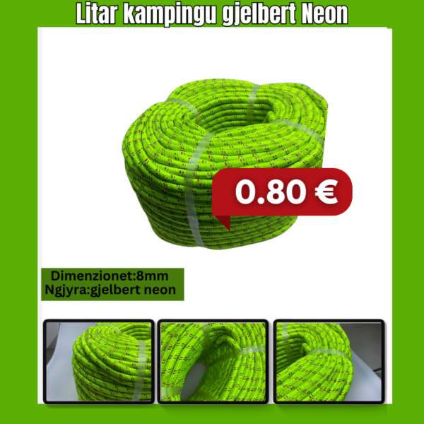 Litar kampingu gjelbert Neon