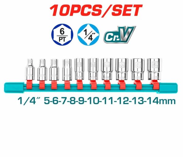 THT1411023 Set 10 Pjesë 1/4″ Kopsa